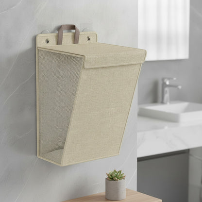 Panier à linge pliable adhésif mural - Organisateur multifonction pour vêtements