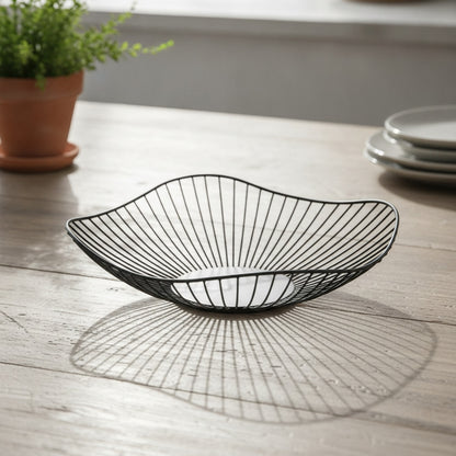 Panier à fruits rond en métal - Design simple et moderne