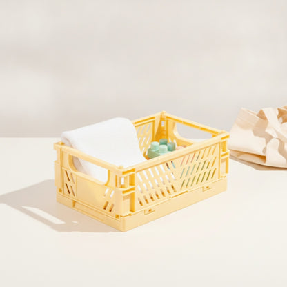 Panier Pliable Multifonctionnel - Rangement Gain de Place pour Courses, Jouets et Linge