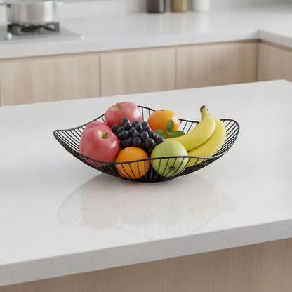 Panier à fruits rond en métal - Design simple et moderne