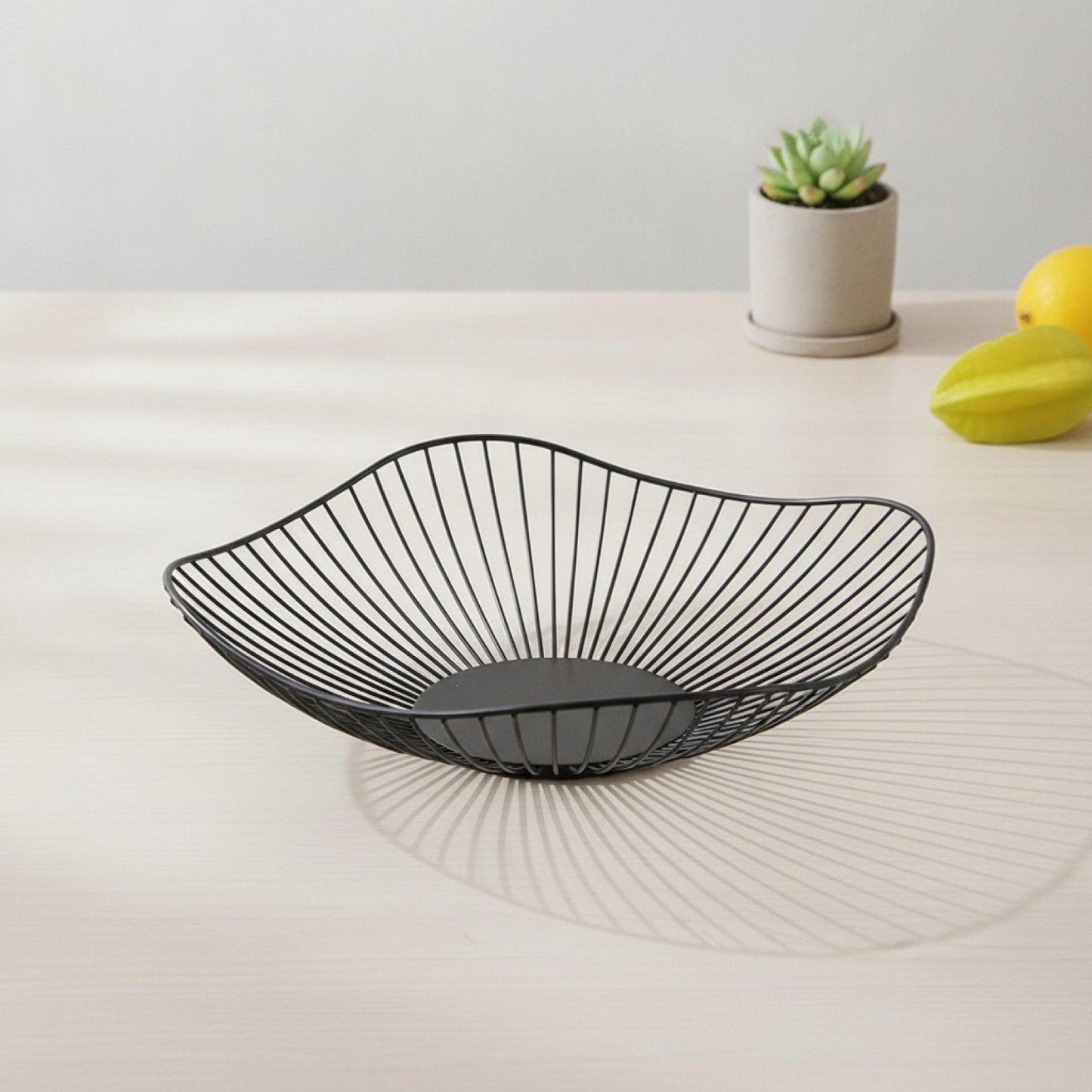 Panier à fruits rond en métal - Design simple et moderne