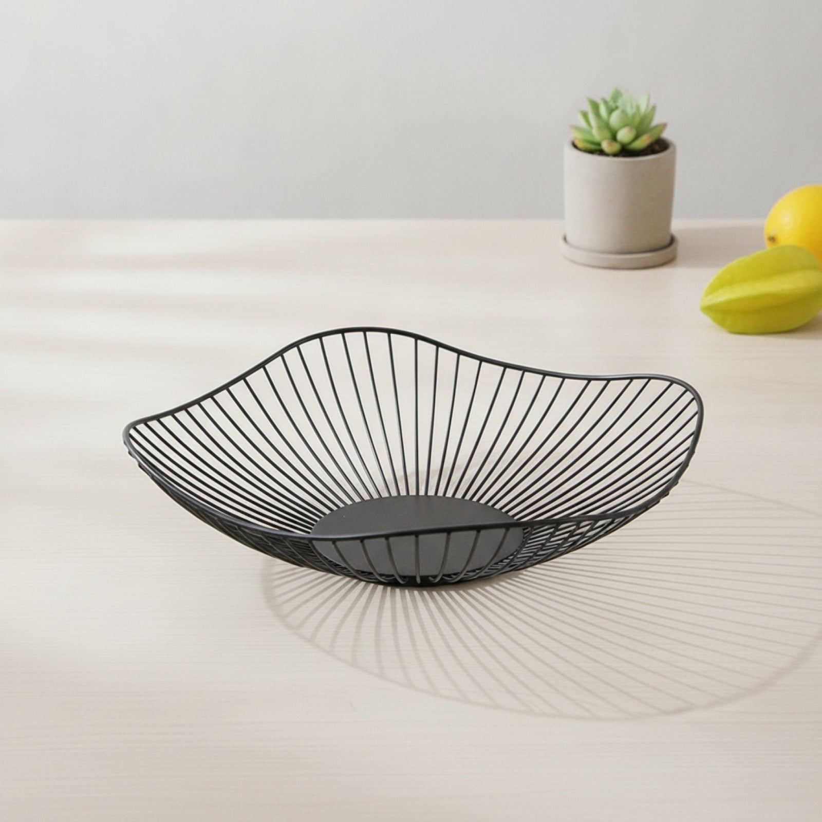 Panier à fruits rond en métal - Design simple et moderne